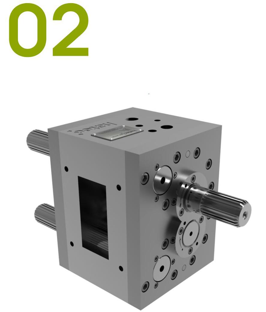 Zahnradpumpen mit integrierten Speisewalzen